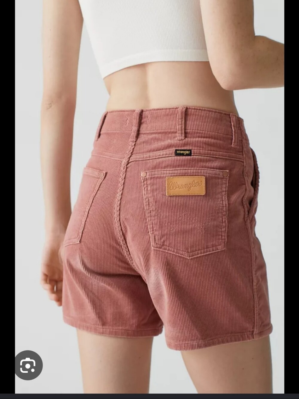 Wrangler Dusty Rose Corduroy High-Rise Women's Shorts